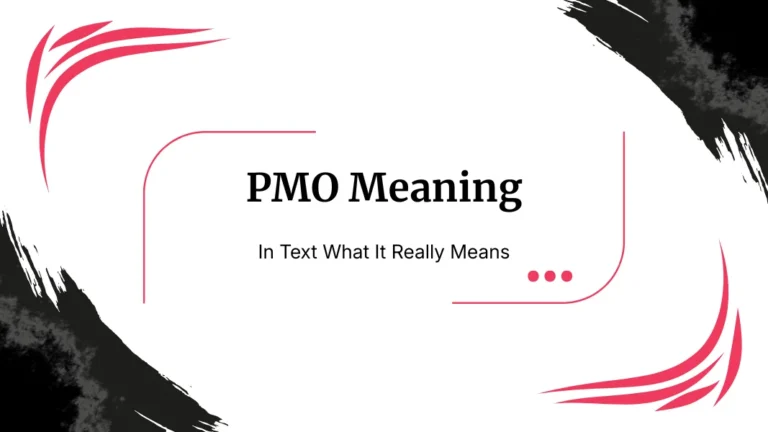 PMO Meaning In Text